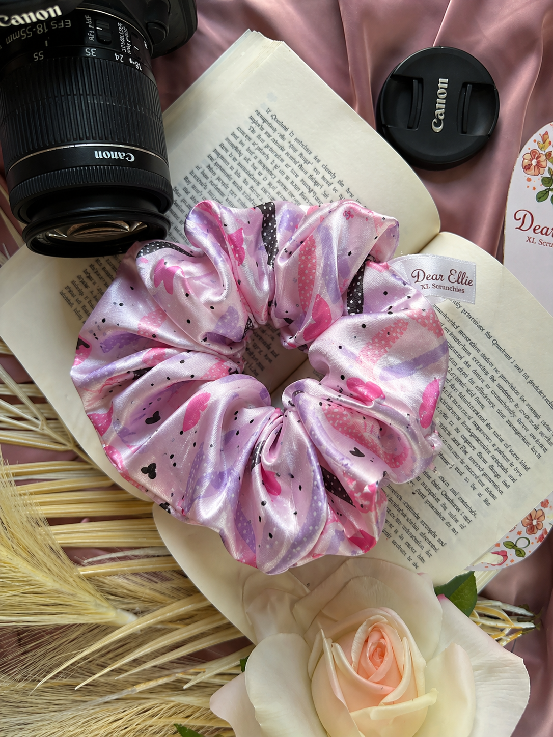 Sweetheart Glow Satin XL Scrunchie