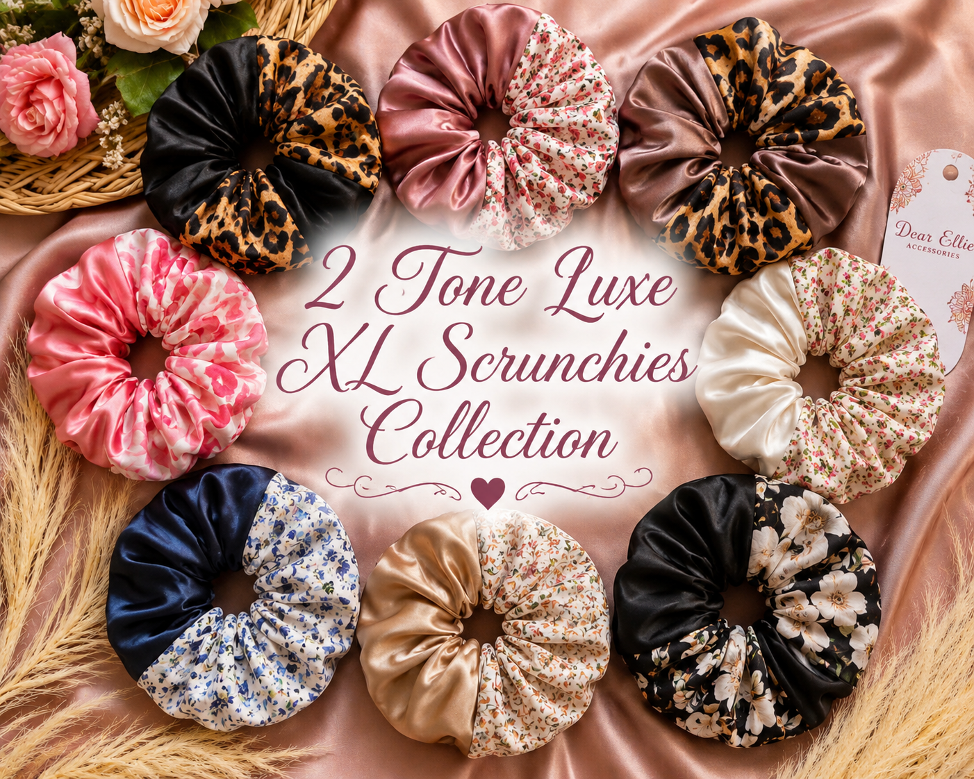 2 Tone Luxe XL Scrunchies Collection