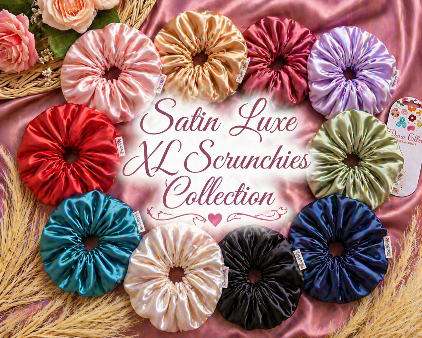 Satin Luxe XL Scrunchies Collection
