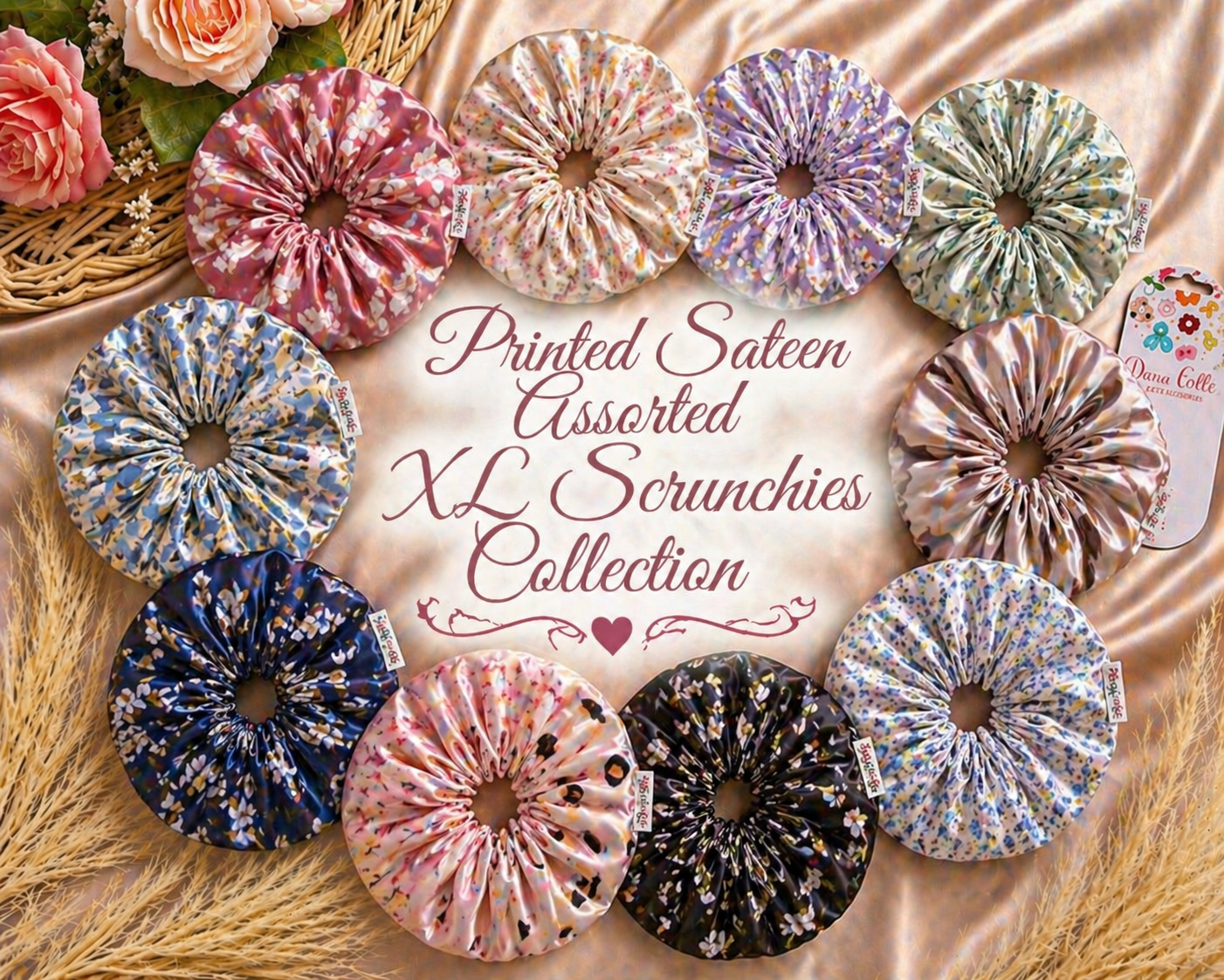 Sateen Luxe XL Scrunchies Collection
