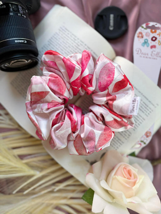 Blushing Petal Satin XL Scrunchie