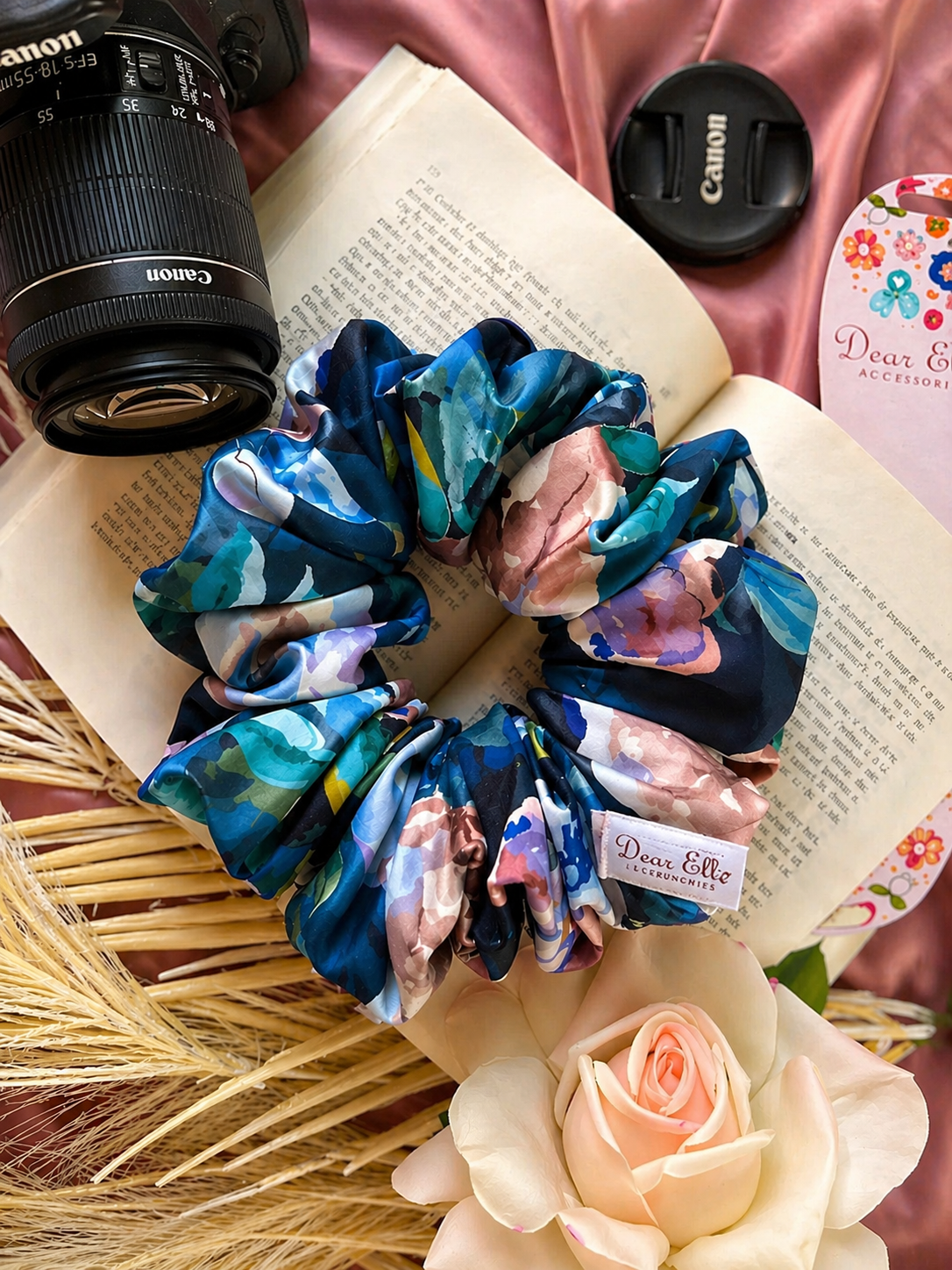 Twilight Petal Sateen XL Scrunchie