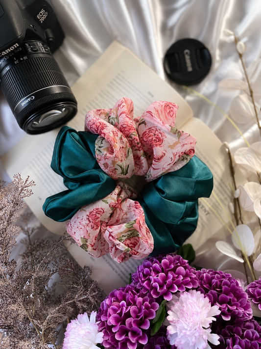 Emerald Rose Luxe XL Scrunchie
