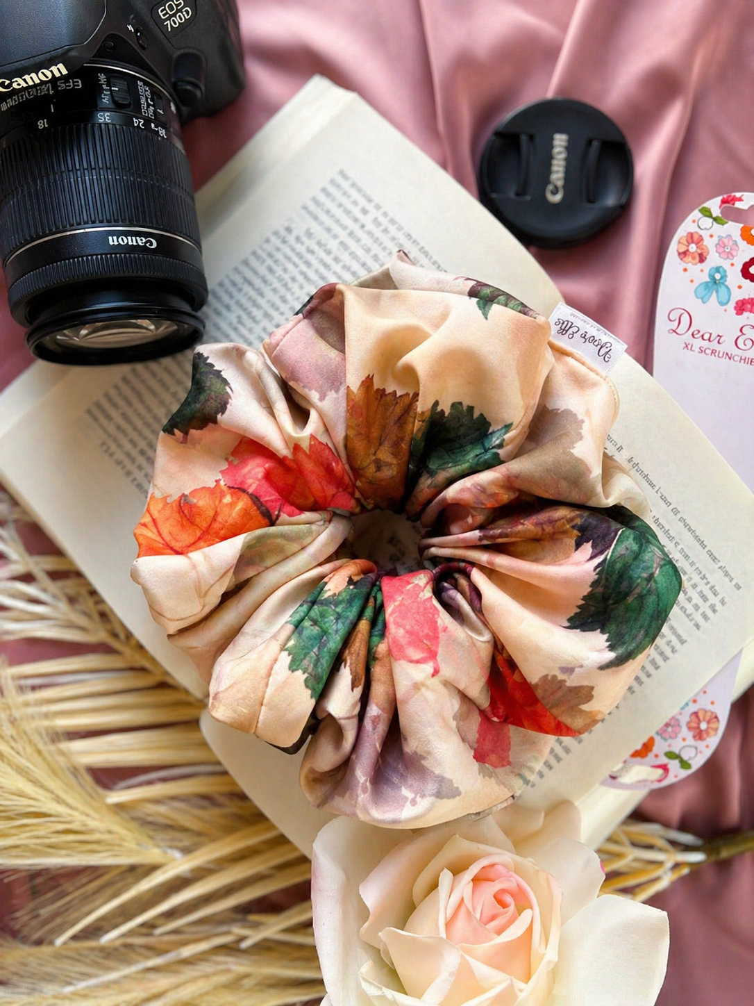 Maple Glow Satin XL Scrunchie