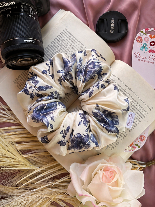 Midnight Garden Sateen XL Scrunchie