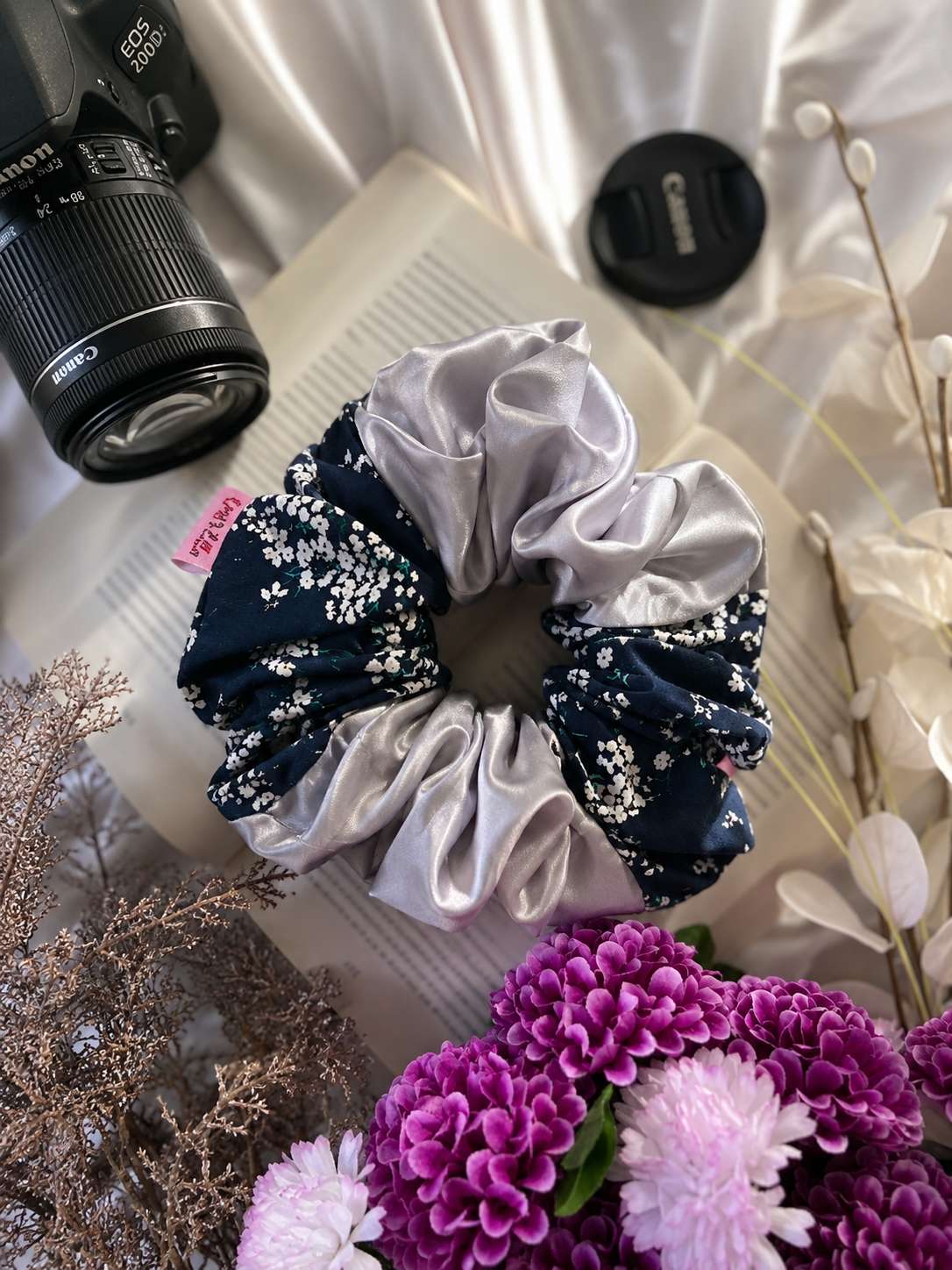 Moonlit Blossom Luxe XL Scrunchie
