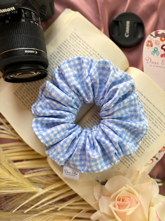 Sky Picnic Cotton Poplin XL Scrunchie