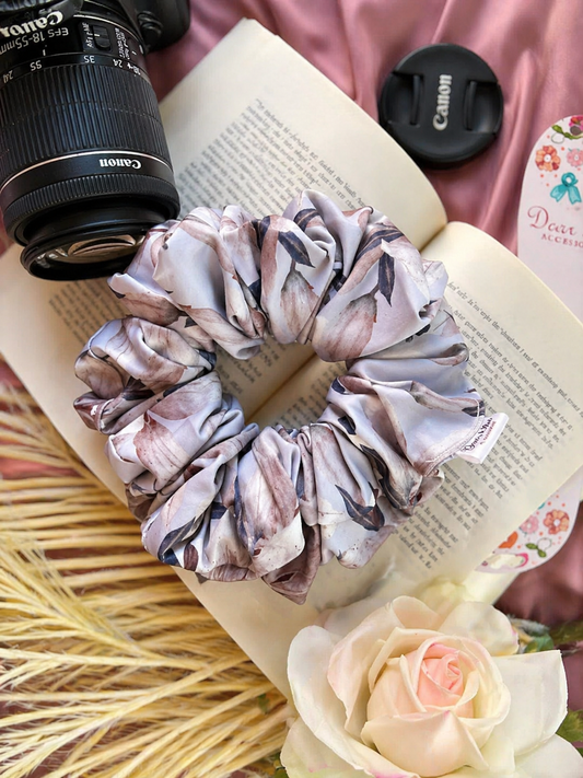 Soft Taupe Luxe Sateen XL Scrunchie