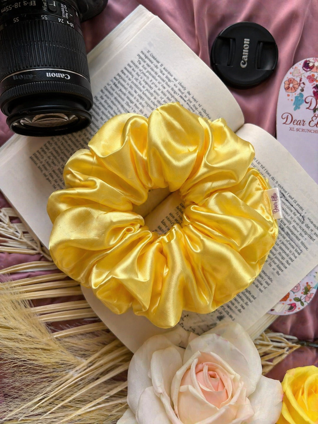 Sunshine Glow Silk XL Scrunchie